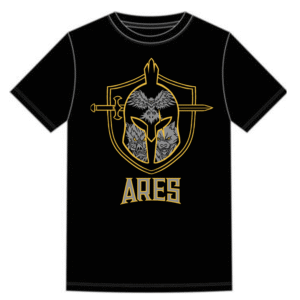 Ares Warriors T-Shirt With Vulture/Great Wolf/Boar Emblems
